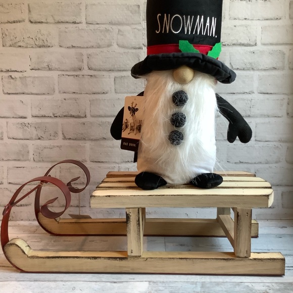 Distressed Wood & Metal Sleigh Decor Only - Picture 5 of 5